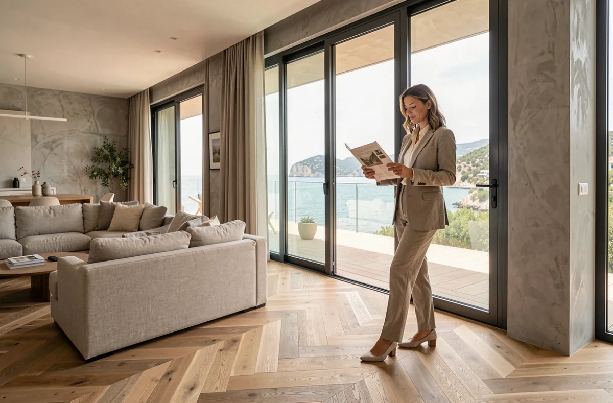 Appartement haut de gamme Cogedim avec vue sur les Calanques, parquet en chêne et terrasse spacieuse