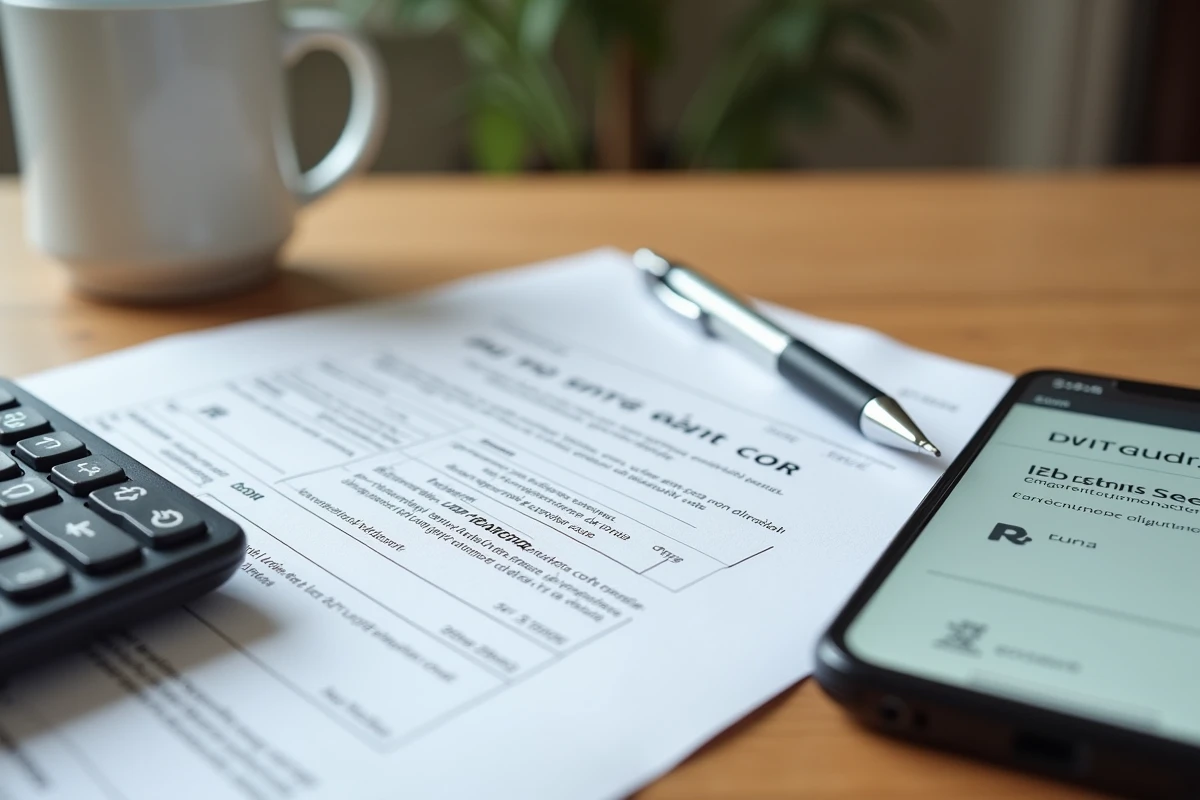 Contrat de location, calculatrice et smartphone affichant l'indice IRL sur une table, illustrant les erreurs de calcul du loyer