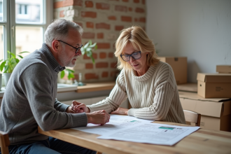 Couple rénovant leur appartement parisien